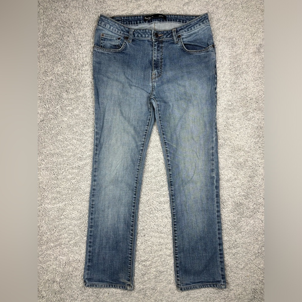 PEPE Jeans Mens 34 x 32 Bond Straight London Classic Streetwear Alt Style Grunge